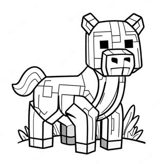 Animal Minecraft Páginas Para Colorir