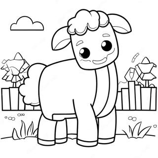 Pagina Para Colorir De Ovelha Fofa Do Minecraft 103070 41179