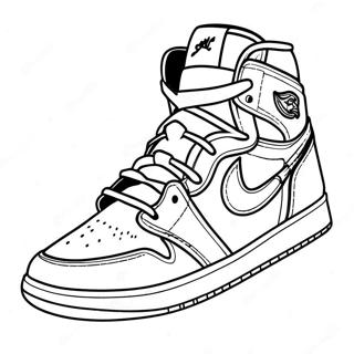 Pagina Para Colorir Jordan 1 Cano Alto 103249-41321