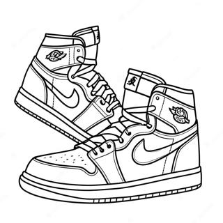 Pagina Para Colorir Jordan 1 Cano Alto 103249-41322