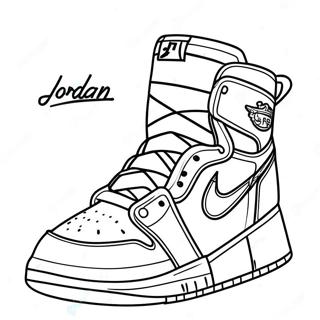 Pagina Para Colorir Jordan 1 Cano Alto 103249-41324
