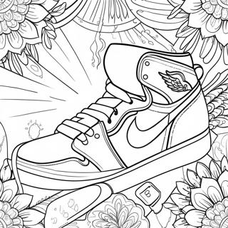 Pagina Para Colorir Jordan 1 Com Logo De Asas 103251-41330