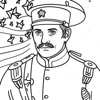 Pagina Para Colorir Do Soldado Da Guerra Civil Em Uniforme 103351-41398