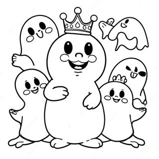 Pagina Para Colorir Do Rei Boo Cercado Por Fantasmas 103404 41446
