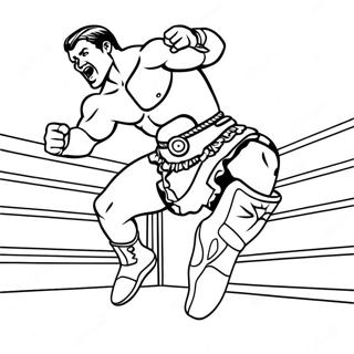 Pagina Para Colorir Do Lutador Da Wwe Pulando Em Cima Do Oponente 103505-41519