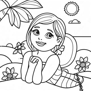 Pagina Para Colorir Do Verao Que Fiquei Bonita 103607-41594