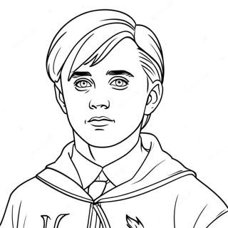 Pagina Para Colorir Draco Malfoy Em Uniforme De Quadribol 103659 41642