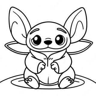 Stitch E Baby Yoda Páginas Para Colorir