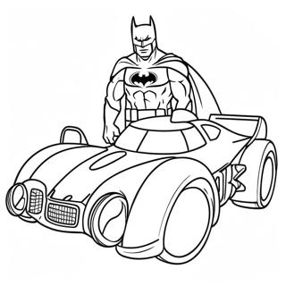 Pagina Para Colorir Do Batmovel Com O Batman 103816 41765