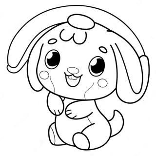 Cinnamoroll Fofo Páginas Para Colorir