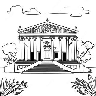 Pagina Para Colorir Da Elegante Vila Romana 103947 41869