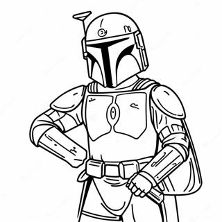 Boba Fett Páginas Para Colorir