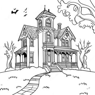Pagina Para Colorir Da Mansao Assombrada 104147-42015