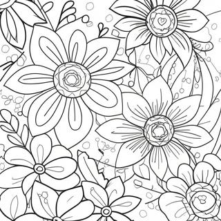Pagina Para Colorir Flores Roxas Vibrantes 104251-42100