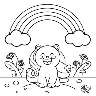 Pagina Para Colorir Dos Amigos Arco Iris Vermelhos Felizes 104383 42210