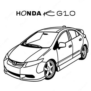 Honda Civic Páginas Para Colorir