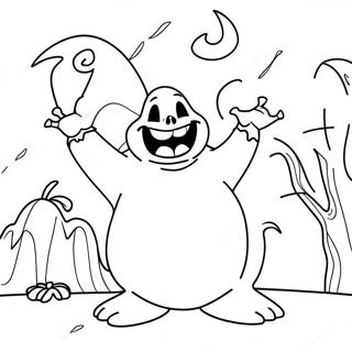 Pagina Para Colorir Oogie Boogie Com Fundo Assustador 104508 42297