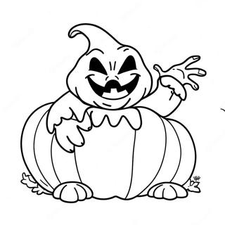 Pagina Para Colorir Oogie Boogie Em Uma Abobora 104510 42306