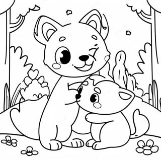 Pagina Para Colorir Animais Da Floresta Fofos 104534-42317