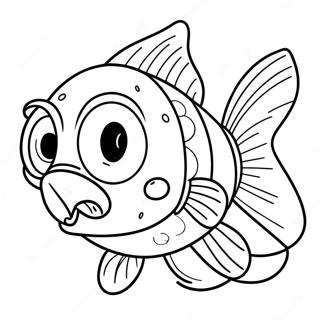 Pagina Para Colorir Do Peixe Gato Em Estilo De Desenho Animado Com Olhos Grandes 104613-42390