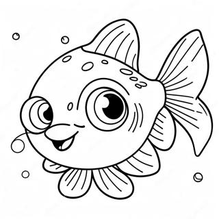 Pagina Para Colorir Do Peixe Gato Em Estilo De Desenho Animado Com Olhos Grandes 104613-42392