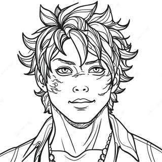 Pagina Para Colorir Do Retrato Do Dabi 104638-42405