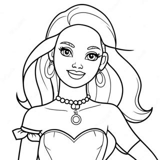 Pagina Para Colorir Da Barbie No Halloween 104712-42454