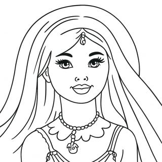 Pagina Para Colorir Da Barbie Fantasminha 104713-42458