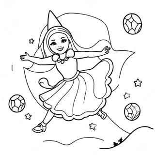 Pagina Para Colorir Da Barbie Bruxa Voadora 104715-42466