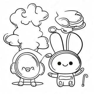 Pagina Para Colorir De Banner Divertido Do Laboratorio De Arte Dos Amigos 104818-42545