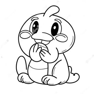 Pagina Para Colorir Do Om Nom Fofo Comendo Doces 104971-42657