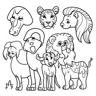 Pagina Para Colorir De Animais Africanos 104996-42675