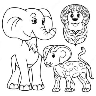 Pagina Para Colorir De Animais Africanos 104996-42676