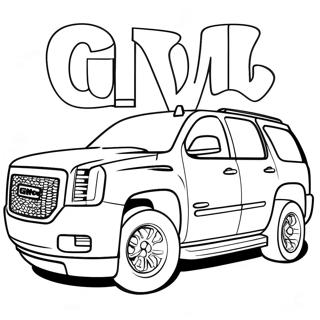 Pagina Para Colorir Do Suv Gmc 105100-42760