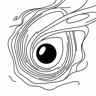 Pagina Para Colorir Do Buraco Negro Assustador No Espaco 105152 42804