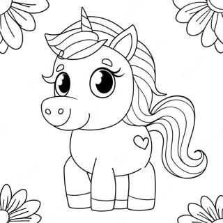 Pagina Para Colorir De Unicornio Rosa Adoravel 105203-42844
