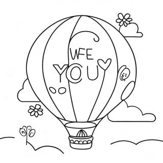 Pagina Para Colorir De Balao Colorido Nos Amamos Voce 105279 42915