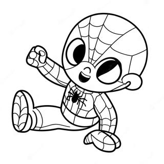 Bebê Homem-Aranha Páginas Para Colorir