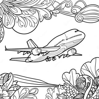 Pagina Para Colorir Do Aviao A380 Em Voo 105563-43129