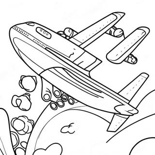 Pagina Para Colorir Do Aviao A380 Em Voo 105563-43131