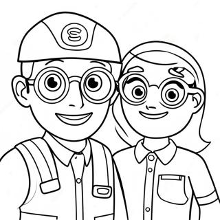 Blippi E Meekah Páginas Para Colorir