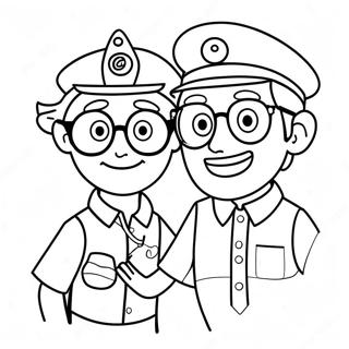 Pagina Para Colorir Do Blippi E Meekah 105587-43146