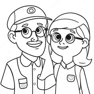 Pagina Para Colorir Do Blippi E Meekah 105587-43148