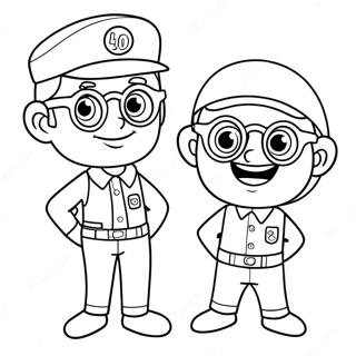 Pagina Para Colorir Da Aventura Do Blippi E Meekah 105588-43150