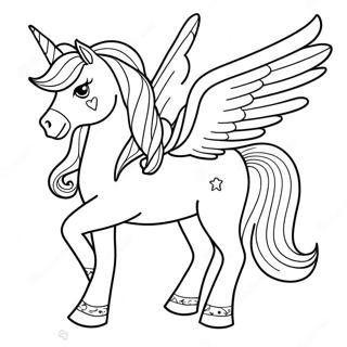 Pagina Para Colorir Da Barbie Unicornio Brilhante 105716-43249