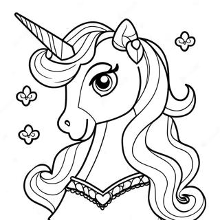 Pagina Para Colorir Da Barbie Unicornio Brilhante 105716-43250