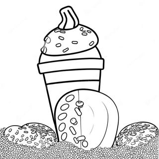 Página Para Colorir Do Dunkin Donuts Com Granulado Páginas Para Colorir