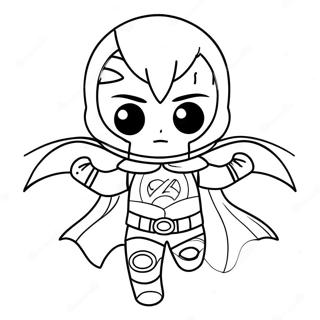 Pagina Para Colorir Do Garoto Anime Em Traje De Super Heroi 105821-43333