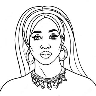 Cardi B Páginas Para Colorir