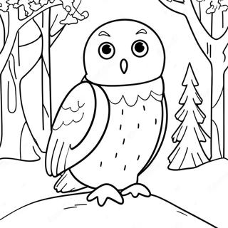 Pagina Para Colorir Da Hedwig Em Um Pais Das Maravilhas De Inverno 105875-43384